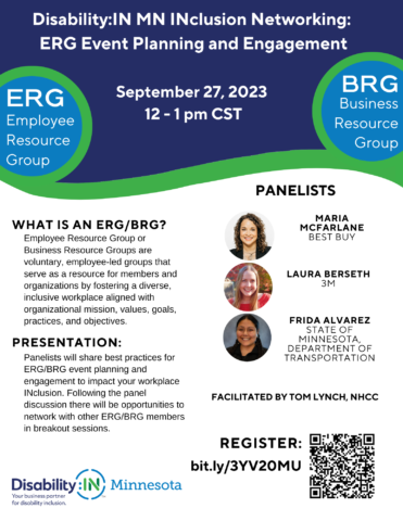 ERG/BRG September INclusion Event Flyer