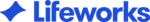 Lifeworks logo in bright blue.