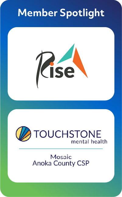 Rise and Touchstone mental health logos