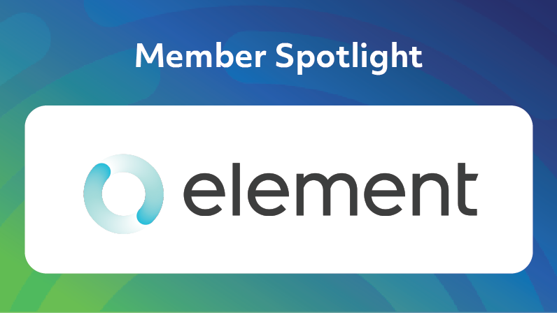 Element Fleet Management logo centered with Member Spotlight above the logo